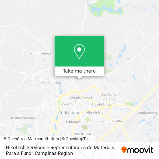 Hikotech Servicos e Representacoes de Materiais Para a Fundi map