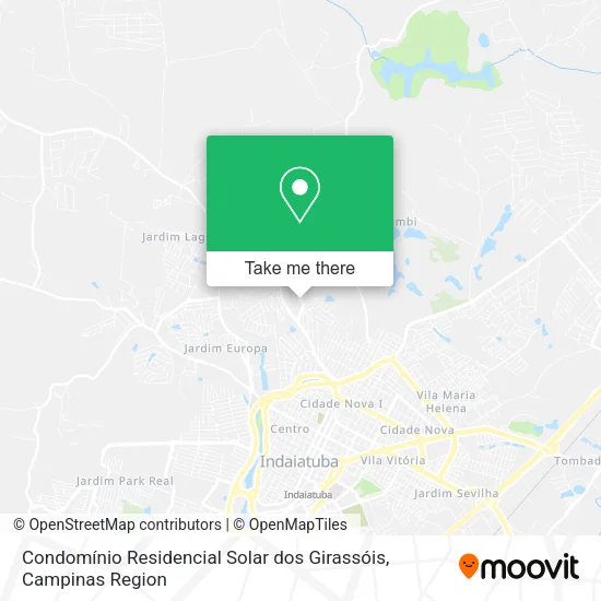 Condomínio Residencial Solar dos Girassóis map