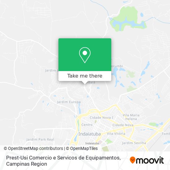 Mapa Prest-Usi Comercio e Servicos de Equipamentos