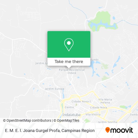 E. M. E. I. Joana Gurgel Profa map