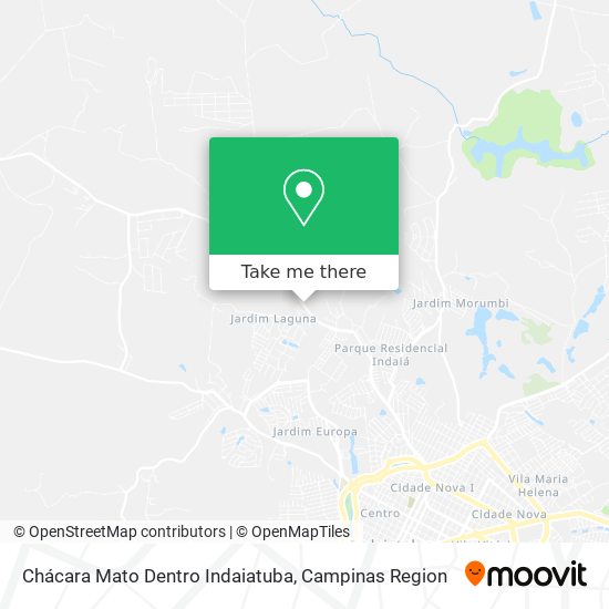 Chácara Mato Dentro Indaiatuba map