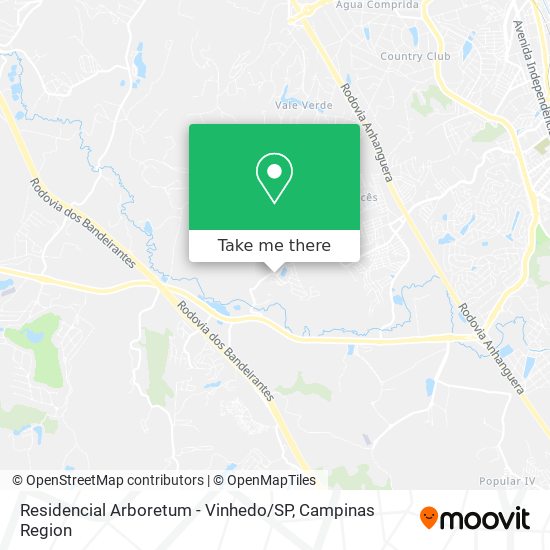 Residencial Arboretum - Vinhedo / SP map
