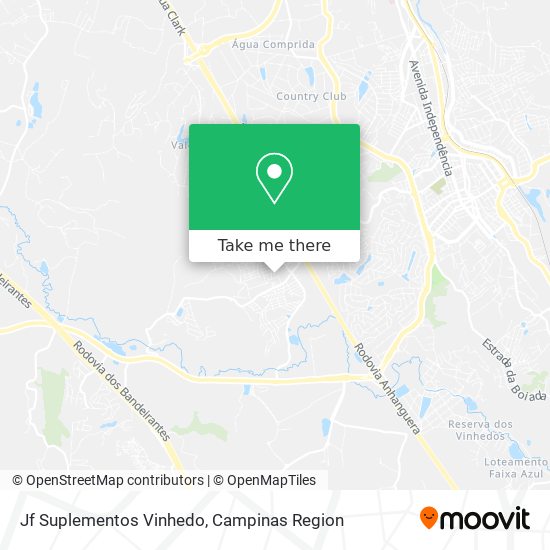 Jf Suplementos Vinhedo map