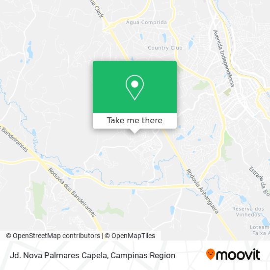 Jd. Nova Palmares Capela map