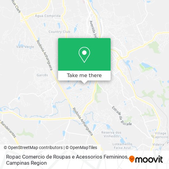 Mapa Ropac Comercio de Roupas e Acessorios Femininos