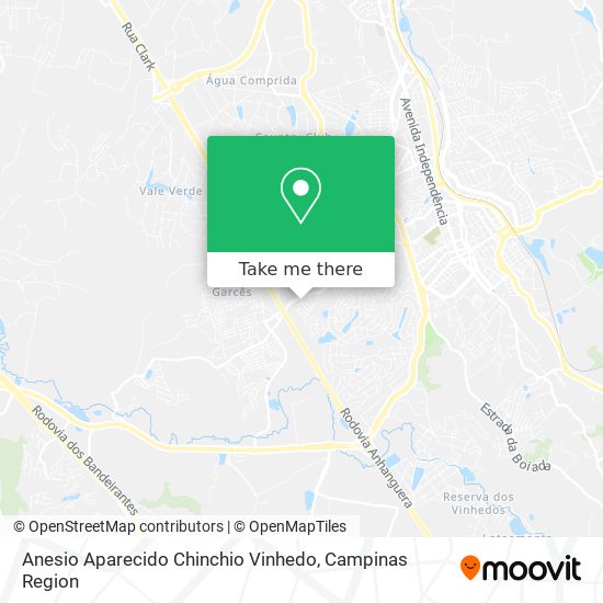 Anesio Aparecido Chinchio Vinhedo map