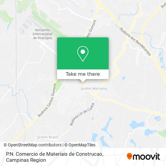P.N. Comercio de Materiais de Construcao map