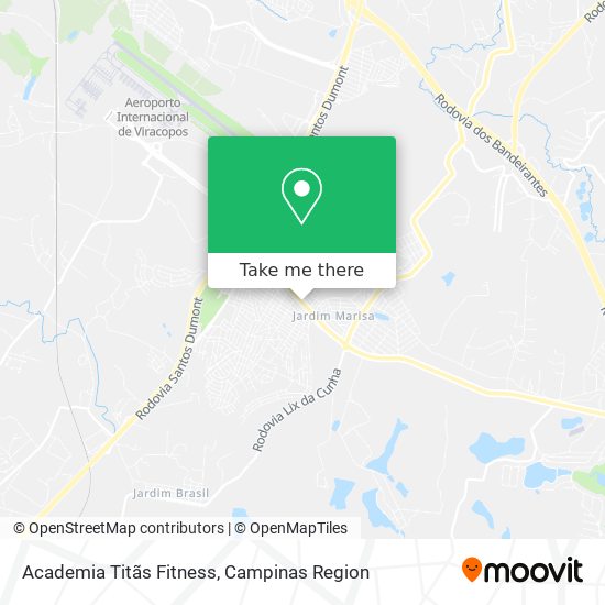 Academia Titãs Fitness map