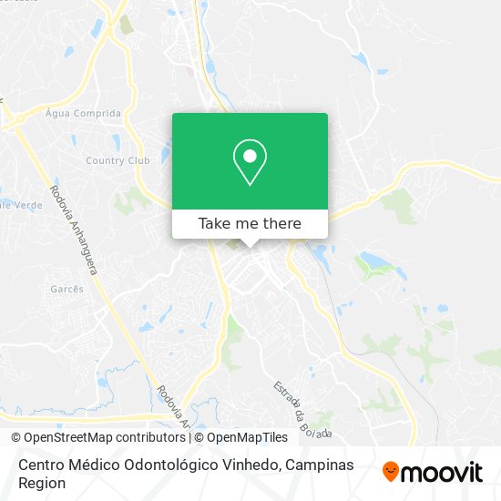 Mapa Centro Médico Odontológico Vinhedo