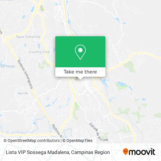Lista VIP Sossega Madalena map