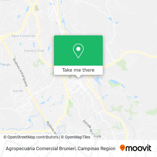 Agropecuária Comercial Brunieri map