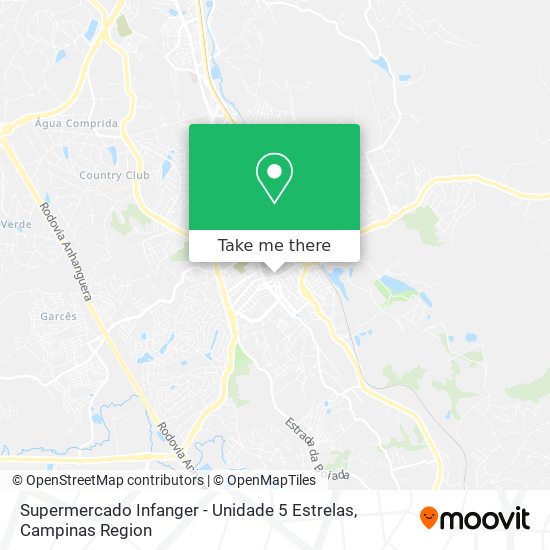 Supermercado Infanger - Unidade 5 Estrelas map