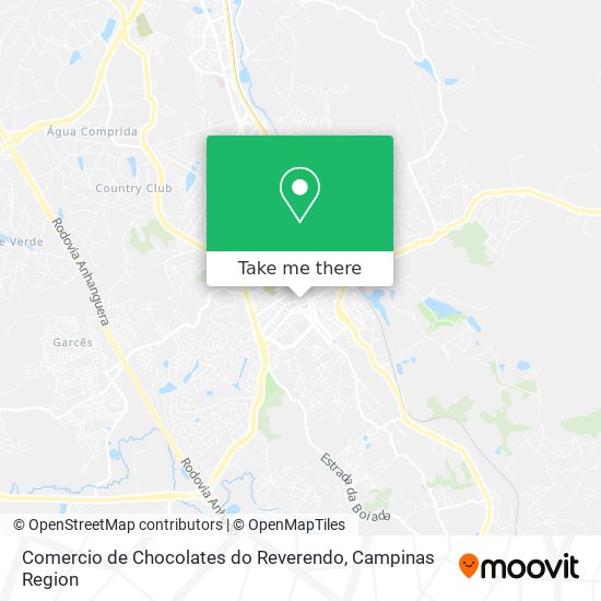 Comercio de Chocolates do Reverendo map