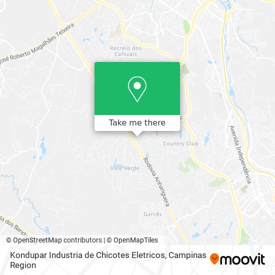 Kondupar Industria de Chicotes Eletricos map