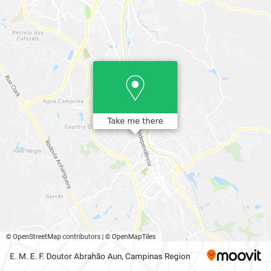 E. M. E. F. Doutor Abrahão Aun map