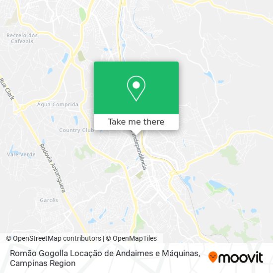 Romão Gogolla Locação de Andaimes e Máquinas map