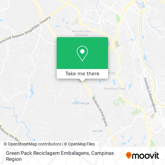 Green Pack Reciclagem Embalagens map