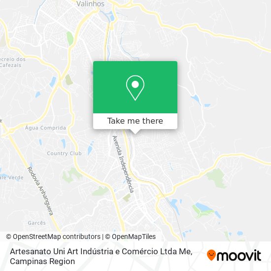 Mapa Artesanato Uni Art Indústria e Comércio Ltda Me