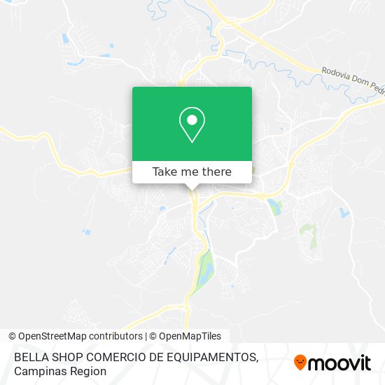 BELLA SHOP COMERCIO DE EQUIPAMENTOS map