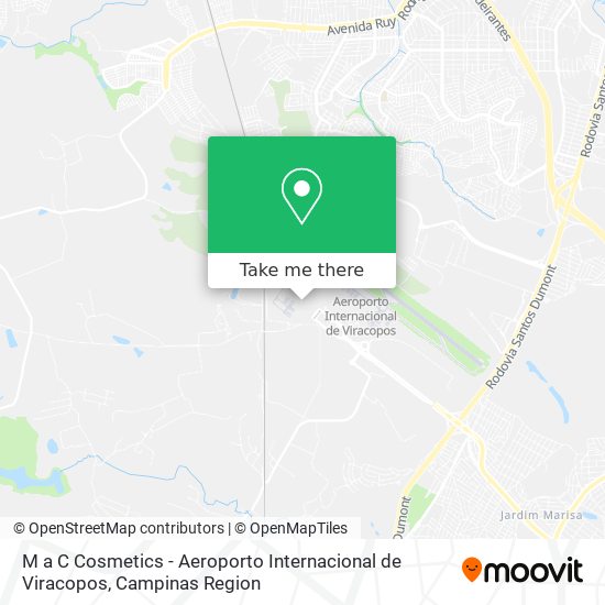 M a C Cosmetics - Aeroporto Internacional de Viracopos map