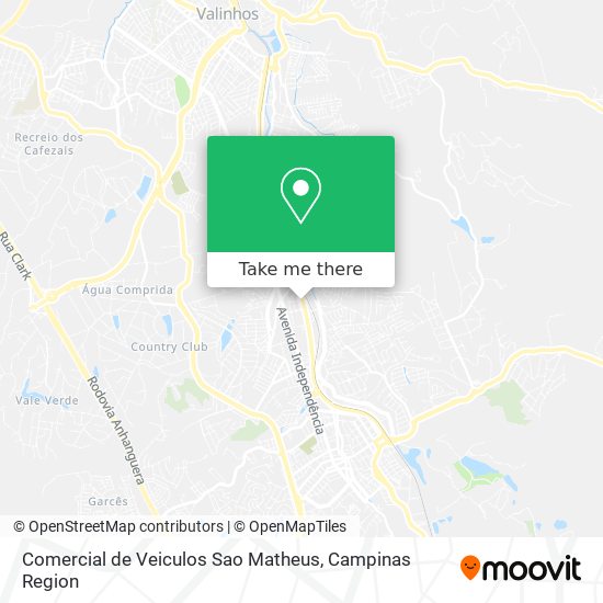 Comercial de Veiculos Sao Matheus map