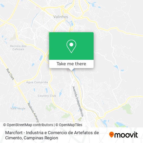 Marcfort - Industria e Comercio de Artefatos de Cimento map