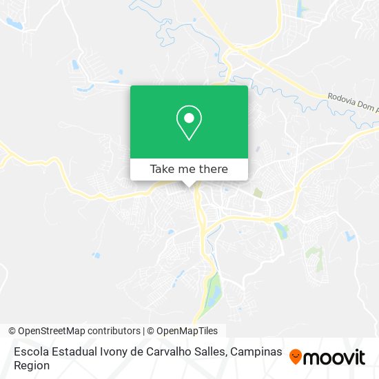 Mapa Escola Estadual Ivony de Carvalho Salles