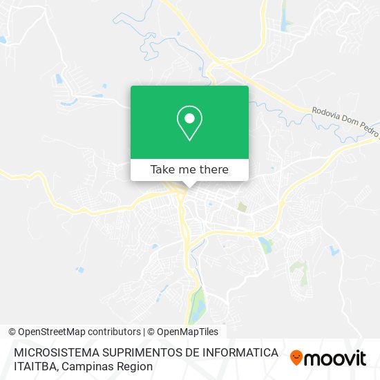 MICROSISTEMA SUPRIMENTOS DE INFORMATICA ITAITBA map