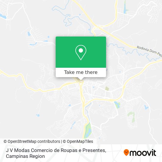 J V Modas Comercio de Roupas e Presentes map