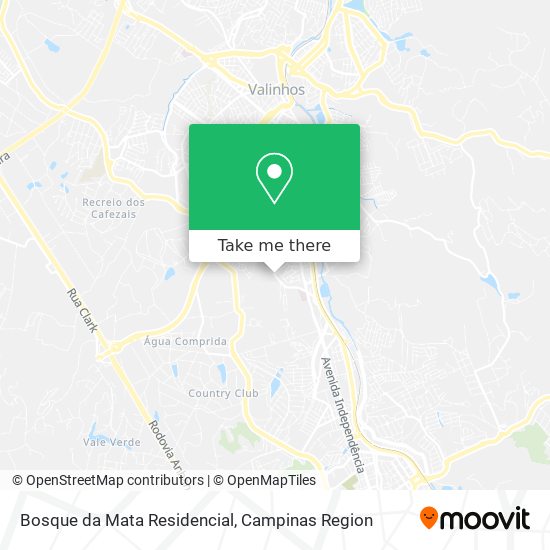 Bosque da Mata Residencial map