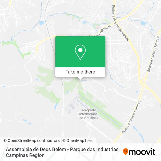 Mapa Assembléia de Deus Belém - Parque das Indústrias