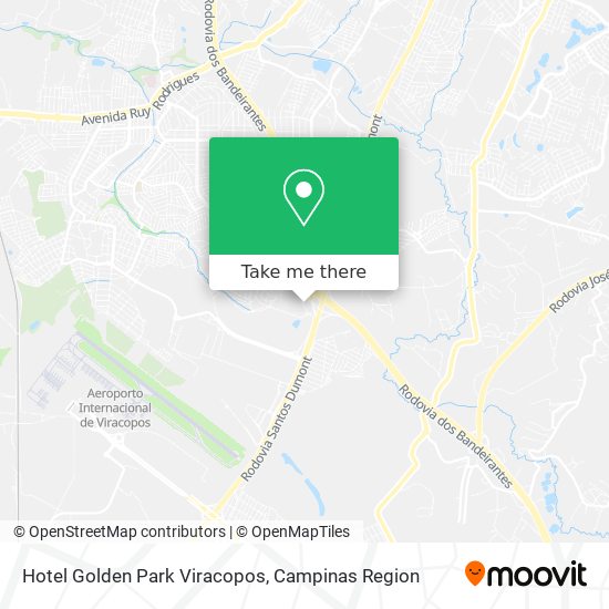 Hotel Golden Park Viracopos map
