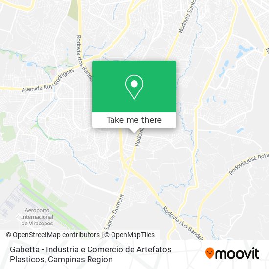 Gabetta - Industria e Comercio de Artefatos Plasticos map