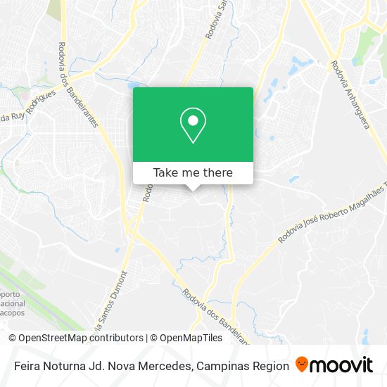 Feira Noturna Jd. Nova Mercedes map