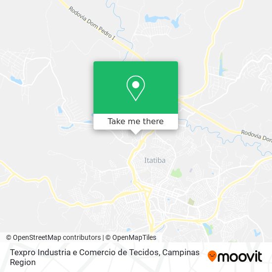 Mapa Texpro Industria e Comercio de Tecidos