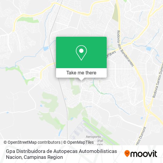 Gpa Distribuidora de Autopecas Automobilisticas Nacion map