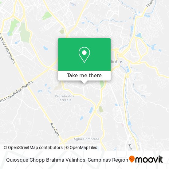 Quiosque Chopp Brahma Valinhos map