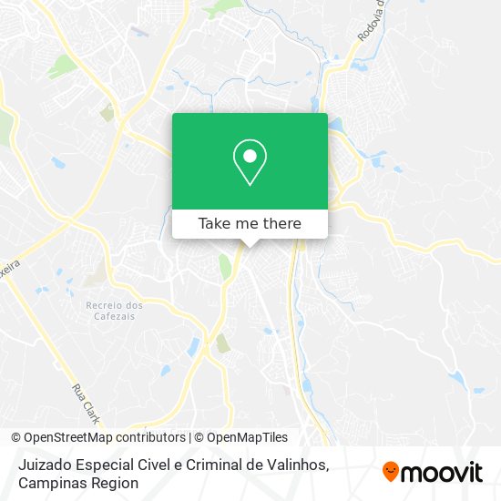 Juizado Especial Civel e Criminal de Valinhos map