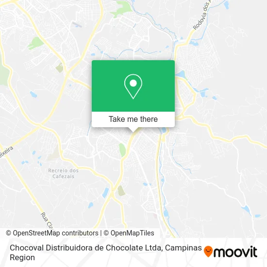 Chocoval Distribuidora de Chocolate Ltda map