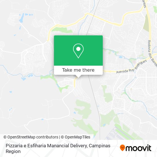 Pizzaria e Esfiharia Manancial Delivery map