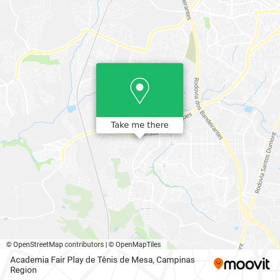 Academia Fair Play de Tênis de Mesa map