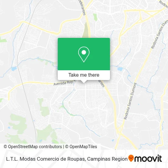 L.T.L. Modas Comercio de Roupas map