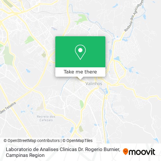 Laboratorio de Analises Clinicas Dr. Rogerio Burnier map