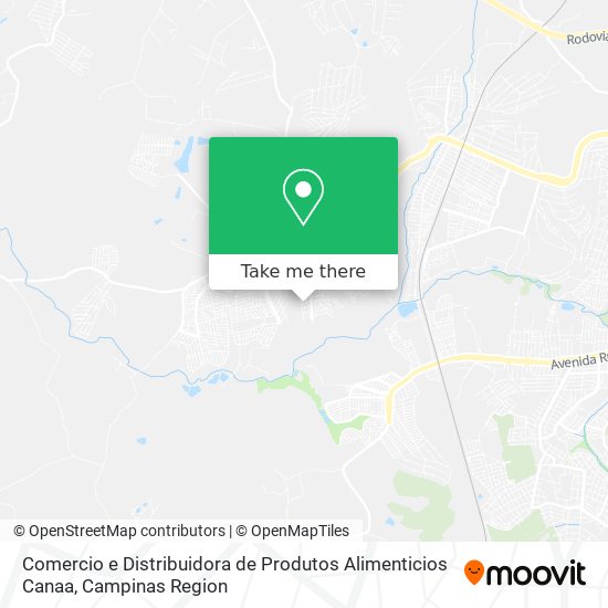 Comercio e Distribuidora de Produtos Alimenticios Canaa map