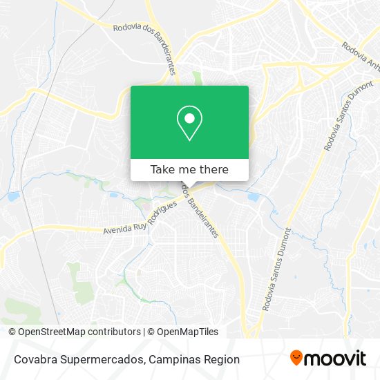Covabra Supermercados map