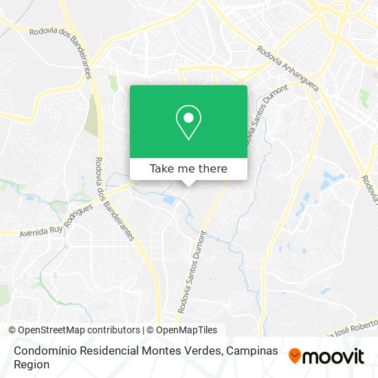 Mapa Condomínio Residencial Montes Verdes