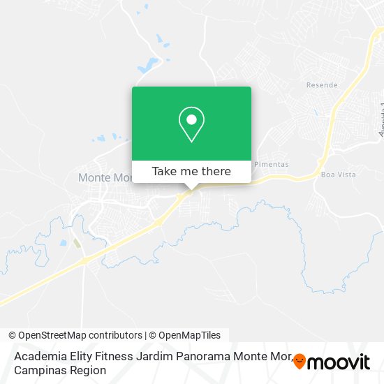 Academia Elity Fitness Jardim Panorama Monte Mor map