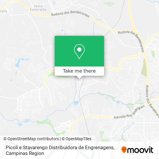 Mapa Picoli e Stavarengo Distribuidora de Engrenagens