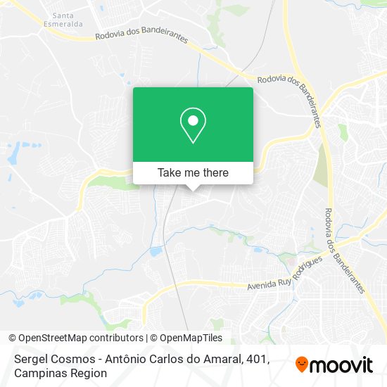Sergel Cosmos - Antônio Carlos do Amaral, 401 map