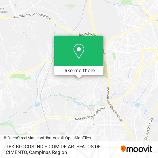 TEK BLOCOS IND E COM DE ARTEFATOS DE CIMENTO map